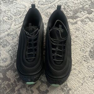 Nike Black and Mint Athletic Shoes